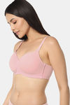 Amante Padded Non Wired Full Coverage T-Shirt Bra - Pink Nectar — thumbnail 3